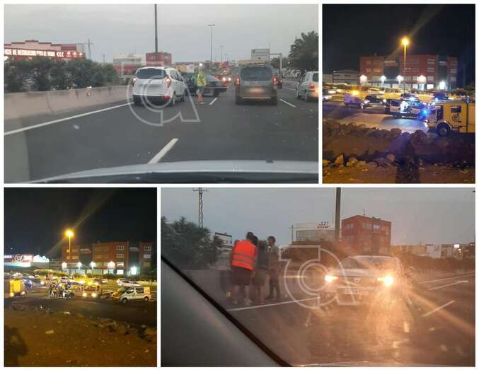 Imágenes del accidente ocurrido a las 20.10 horas/TA.